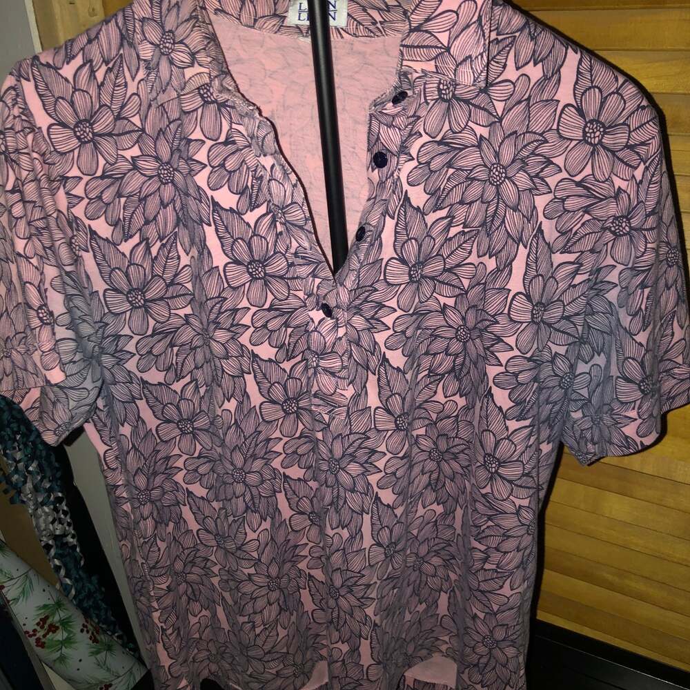 Leon Levin Short Sleeve Print Polo